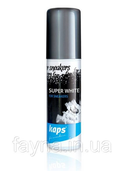 Біла фарба для спортивного взуття KAPS SUPER WHITE 75 мл