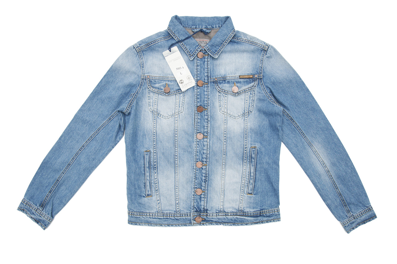 Чоловіча джинсова куртка Crown Jeans модель 5005-А DN58 (Slim Fit)