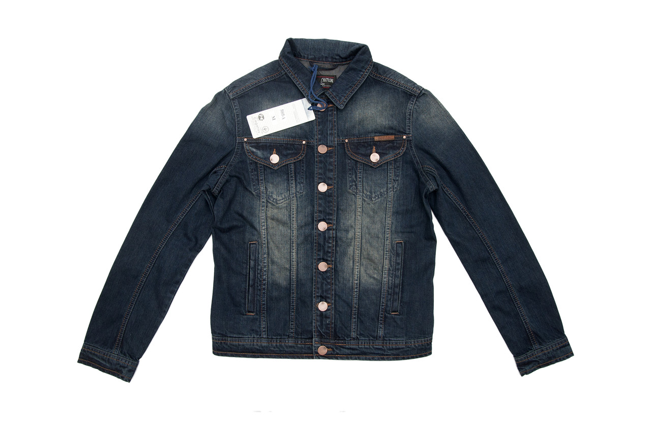 Чоловіча джинсова куртка Crown Jeans модель 5005-А DN06 (Slim Fit)