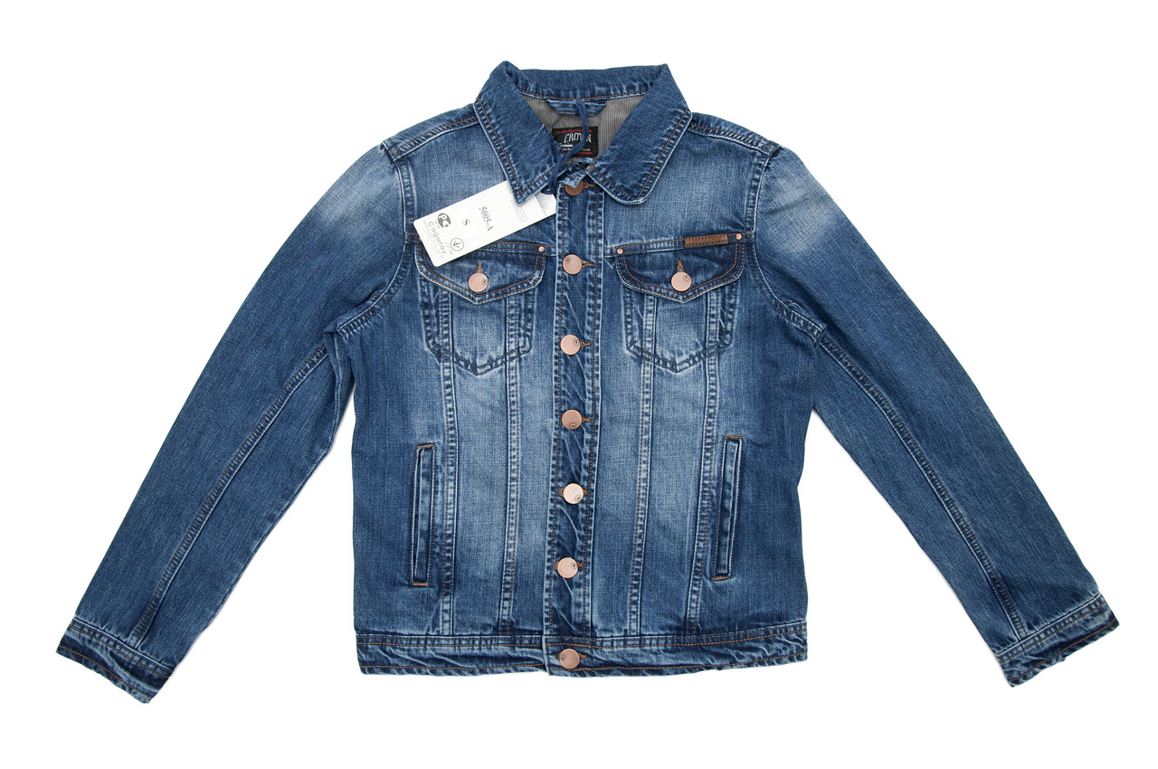 Чоловіча джинсова куртка Crown Jeans модель 5005-A (DN22) (Slim Fit)