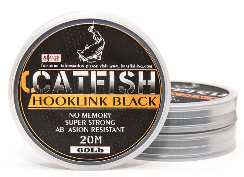 Плетений шнур на сома ABORIGEN CATFISH HOOKLINK BLACK 20 Метрів, фото 1