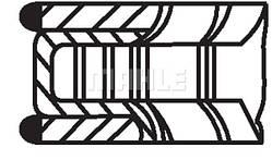 Кільця поршневі 013 82 N0 (MAHLE)