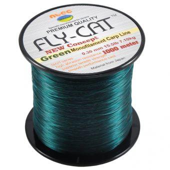 Волосінь коропова NTEC Fly Cat Green - 1000m (Monofilament Carp Line)