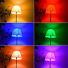 Кольорова світлодіодна лампа 3 Вт RGB G45 E27 з пультом LM736, фото 9