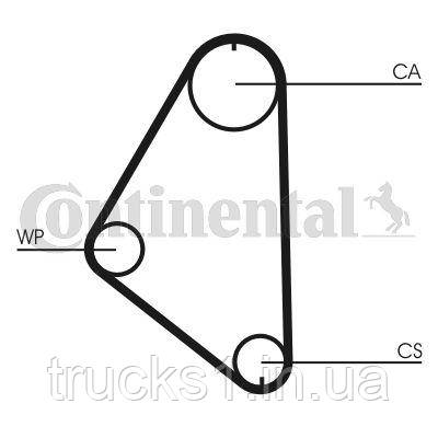 Ремінь ГРМ зубчастий CT558 (CONTITECH), фото 1