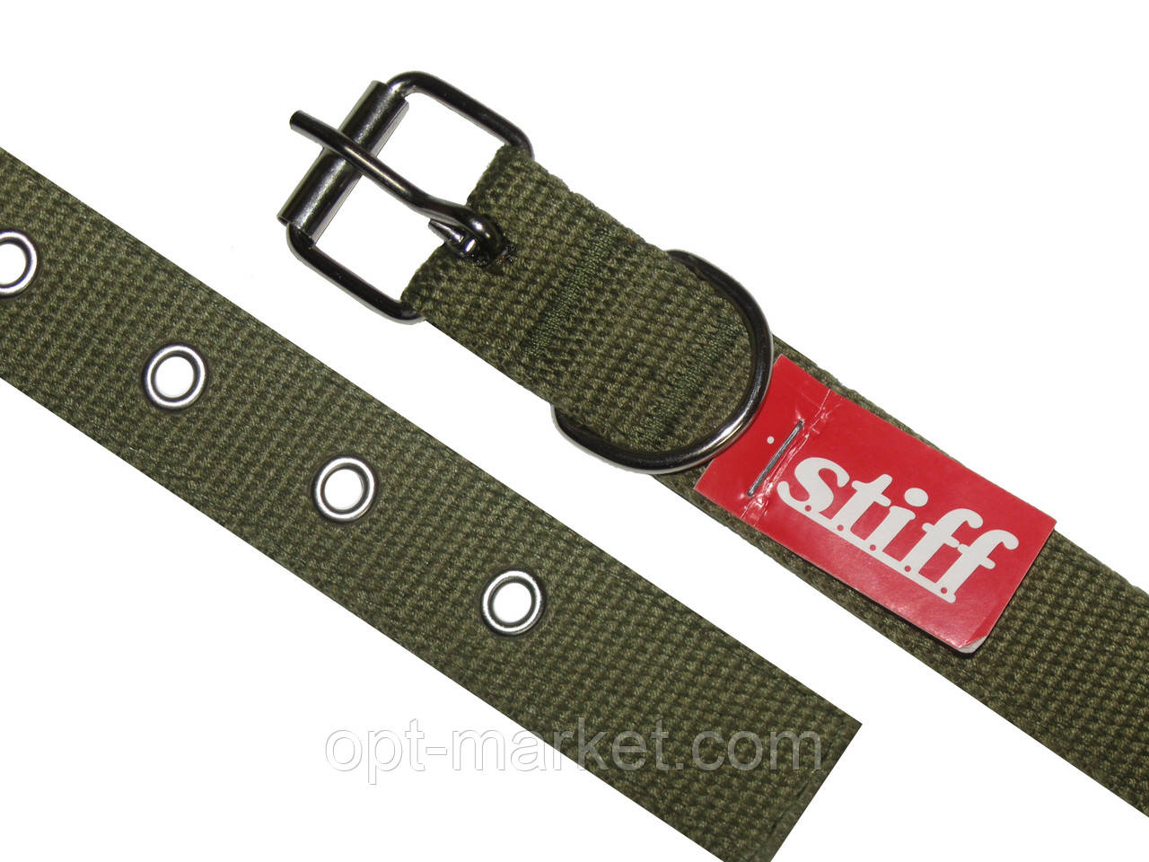 Нашийник брезентовий подвійний класик Stiff 25 мм, фото 1
