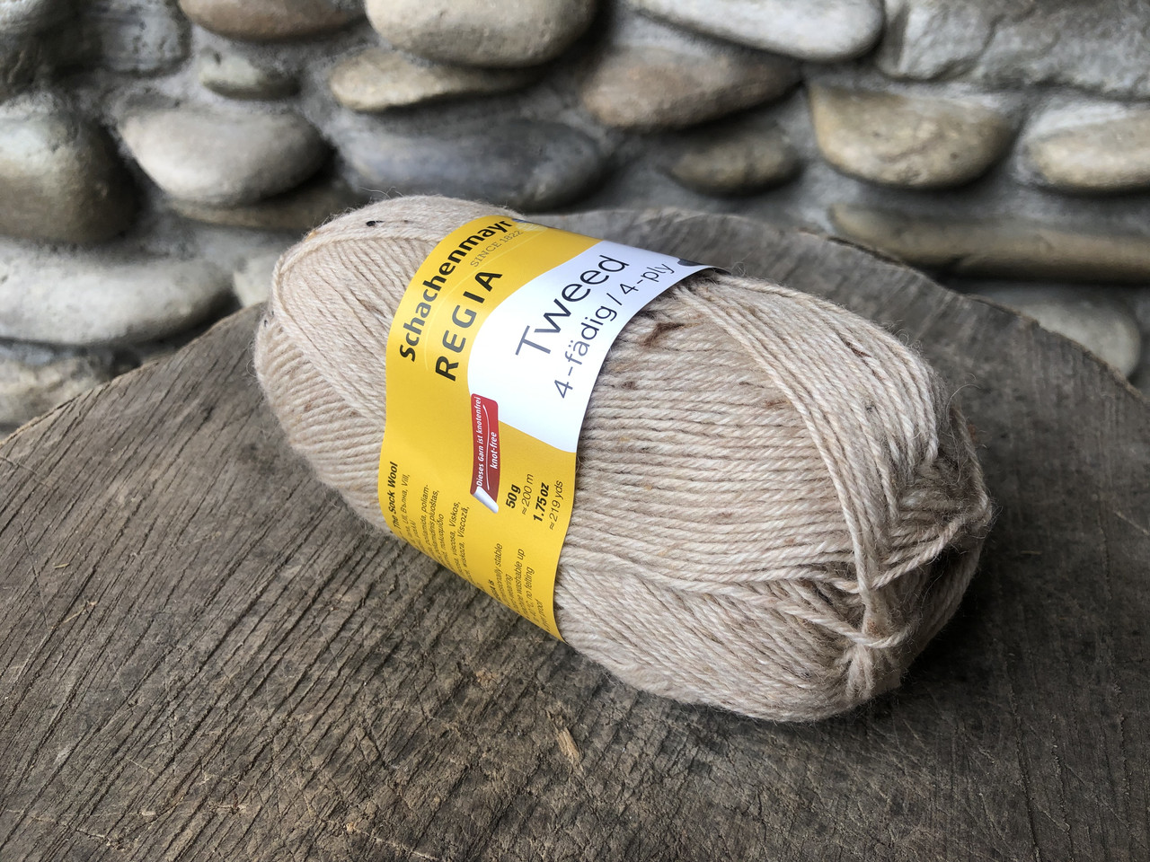 Одноколірна носкова пряжа Regia Tweed 4-ply 50 г.