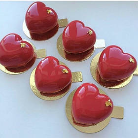 Мусові тістечка Серця