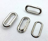 Люверс овальний 20 мм нікель (1000 шт./пач.), фото 3