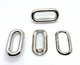 Люверс овальний 20 мм нікель (1000 шт./пач.), фото 2