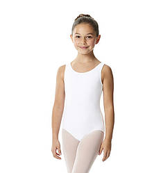 Купальник для гімнастики на широкій бретелі Білий