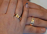 Срібна обручка з вставками із золота, фото 2