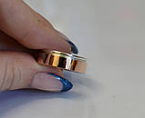 Срібна обручка з вставками із золота, фото 5