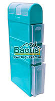 Комод-пенал пластиковий для ванної кімнати 100х46х16,5 см (колір — бірюзовий) Консенсус