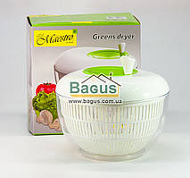 Сушарка карусель 20 см (центрифуга) для ягід, овочів, фруктів, зелені пластикова (біла) Maestro MR-1736-2