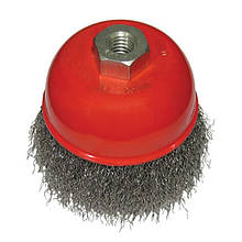 Щітка чашкова 150 мм, для КШМ, М14 (витий дріт) INTERTOOL BT-1150