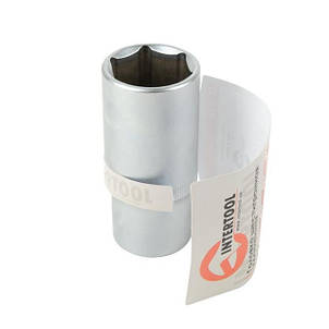 Головка шестигранна подовжена 1/2", 27 мм*78 мм, Хром-Ванадіум INTERTOOL ET-0127, фото 3
