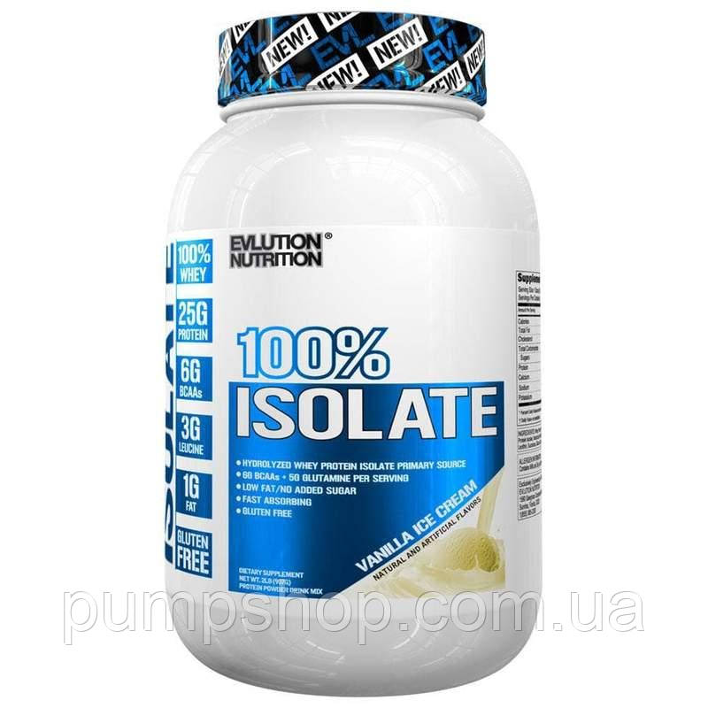 Сироватковий ізолят Evlution Nutrition 100% Isolate 1815 г