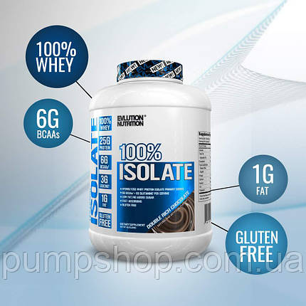 Сироватковий ізолят Evlution Nutrition 100% Isolate 1815 г, фото 2