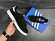 Кросівки чоловічі Adidas Stan Smith ,замшеві,чорні з білим 44р, фото 2