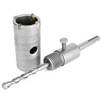 Комплект: свердло корончасте для бетону 36 мм+Перехідник SDS Plus 100 мм INTERTOOL SD-7036, фото 5