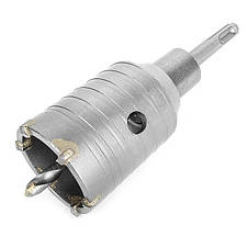 Комплект: свердло корончасте для бетону 50 мм+Перехідник SDS Plus 100 мм INTERTOOL SD-7050, фото 4