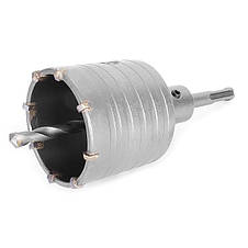 Комплект: свердло корончасте для бетону 65 мм+Перехідник SDS Plus 100 мм INTERTOOL SD-7065, фото 3