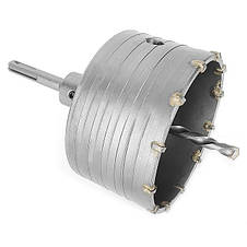 Комплект: свердло корончасте для бетону 105 мм + перехідник SDS Plus 100 мм INTERTOOL SD-7105, фото 3