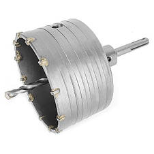 Комплект: свердло корончасте для бетону 105 мм + перехідник SDS Plus 100 мм INTERTOOL SD-7105, фото 4