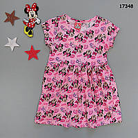 Летнее платье Minnie Mouse для девочки. Маломерит. 1 год