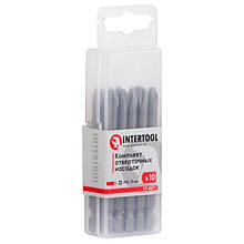 Комплект викруткових насадок PH2*75 мм уп. 10 шт. INTERTOOL VT-0071