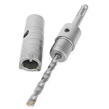 Комплект: свердло корончасте для бетону 26 мм+Перехідник SDS Plus 100 мм INTERTOOL SD-7026, фото 5