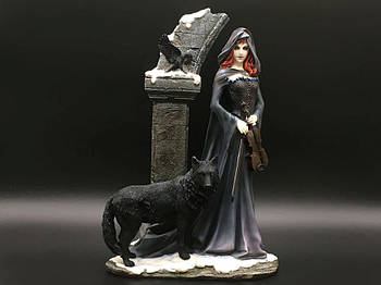 Колекційна статуетка Veronese Темрява з вовком WU76301VA