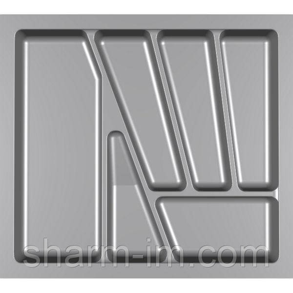 Лоток для столових приборів Verso 550 мм Сірий 480x430x42 мм