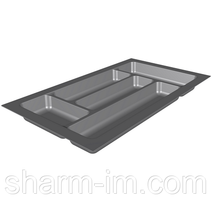 Лоток для столових приборів Standart 350 мм Сірий 280x480x42 мм, фото 4