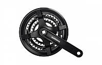 Шатун Shimano FC-TY301, TOURNEY, 170MM, звезды 42/34/24T, с защитой черный