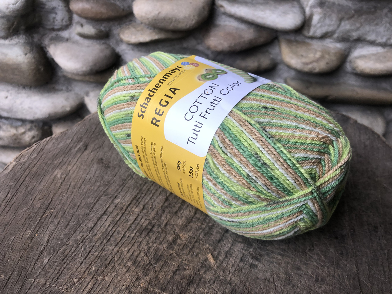 Носкова пряжа з бавовною REGIA Cotton Tutti Frutti Color, фото 1