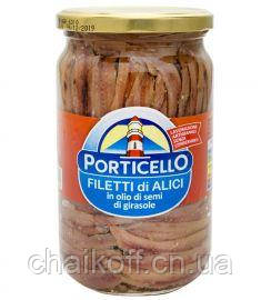 Філе анчоусів в олії Porticello Filetti di alici 720 г (Італія)