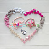 Кабошон хутряний серце міні, МОЛОЧНИЙ, 1.7х1.5 см, 1 шт, фото 2