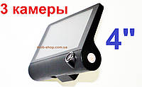 Автомобільний відеореєстратор з трьома камерами DVR SD319 4" Full HD видео реєстратор для таксі маршрутки, фото 2