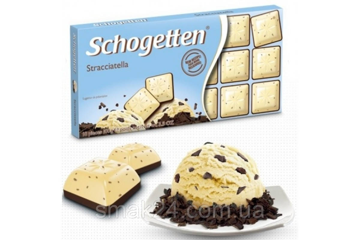 Шоколад "Schogetten" Stracciatella (Шогеттен Страчателла), 100г, Німеччина
