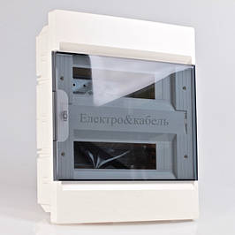 Врізні розподільні щитки серії Cosmos з прозорими дверцятами