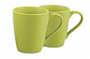 Набір з 2 чашок "Lime Green" 18х8х10см/0.3 л керамічних Fissman, фото 4