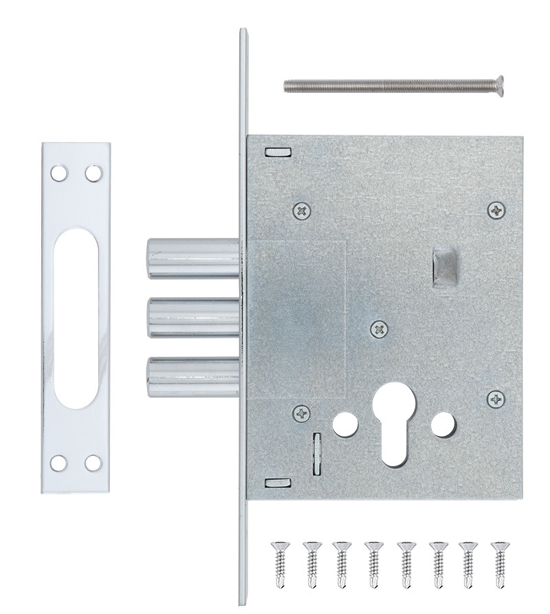 Замок врезной дополнительный MUL-T-LOCK 353P w/b (Израиль) - фото 2 - id-p721359922