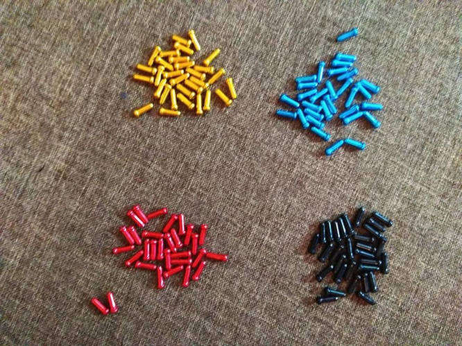 Цветной наконечник троса/ Алюминиевая оконцовка тросика, цена 3 грн ...