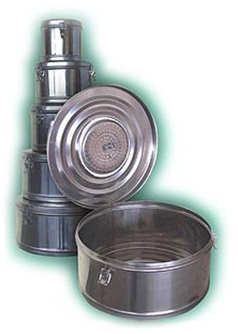 Коробка стерилизационная круглая с фильтром КСКФ-12 (Объем 12 дм3, Диаметр 325мм) - фото 1 - id-p80410822