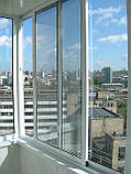 Розсувна алюмінієва система. (Балконні рами, лоджії)., фото 3