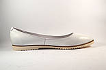 Білі шкіряні балетки жіноче взуття Gracia Alba by Rosso Avangard колір "Старс", фото 2