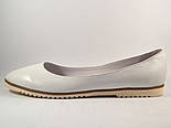 Білі шкіряні балетки жіноче взуття Gracia Alba by Rosso Avangard колір "Старс", фото 3