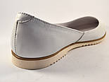 Білі шкіряні балетки жіноче взуття Gracia Alba by Rosso Avangard колір "Старс", фото 8